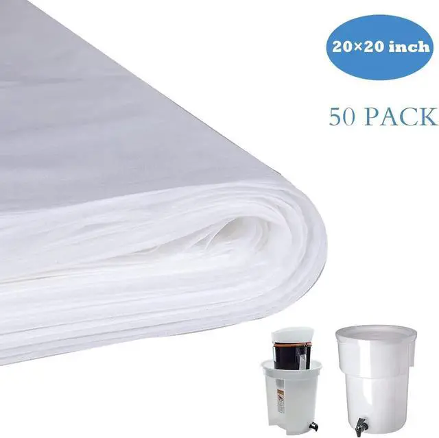 Alt view image 3 of 6 - 50 Pack Cold Brew Coffee Filters, 20 X 20 Commercial Toddy Cold Brew Bags, Brew Up To 5 LBS Coffee, Toddy Filter Bag, 5 Gallon C