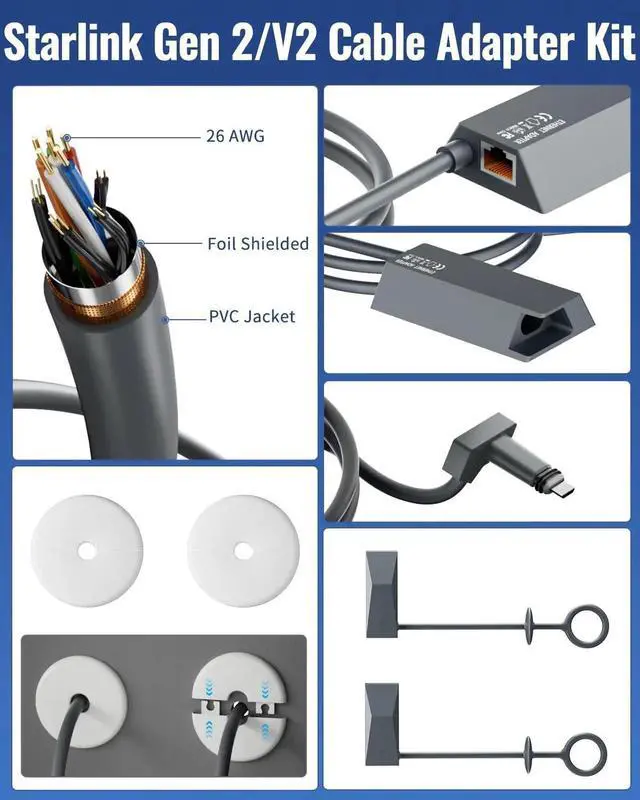 Alt view image 2 of 4 - AstroniSync Ethernet Adapter for Starlink Gen 2 Wired External Network. Extend RJ45 Port for Starlink V2. Easy Setup, High-Speed, Stable Adapter Kit for Starlink Gen 2 Routers.