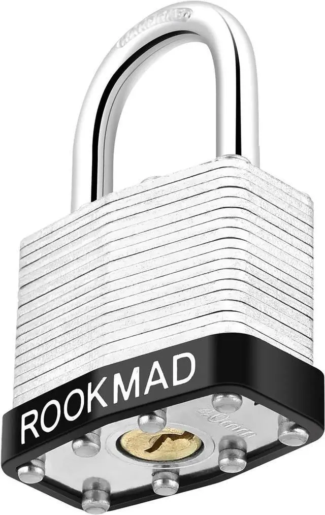 Alt view image 3 of 7 - 20 Pack Laminated Steel Padlocks, Keyed Alike Locks with Same Keys, Silver, Key Lock, Padlocks, Padlock