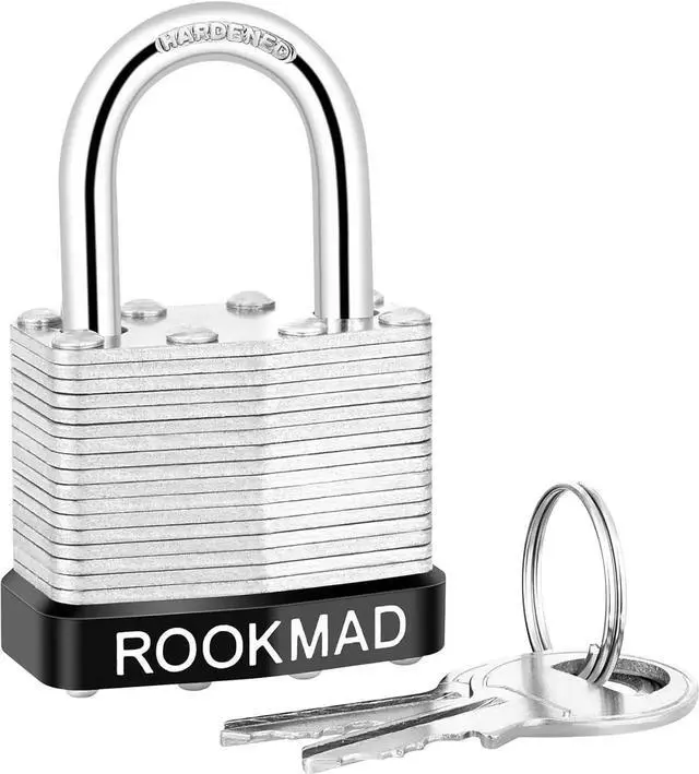 Alt view image 5 of 7 - 20 Pack Laminated Steel Padlocks, Keyed Alike Locks with Same Keys, Silver, Key Lock, Padlocks, Padlock