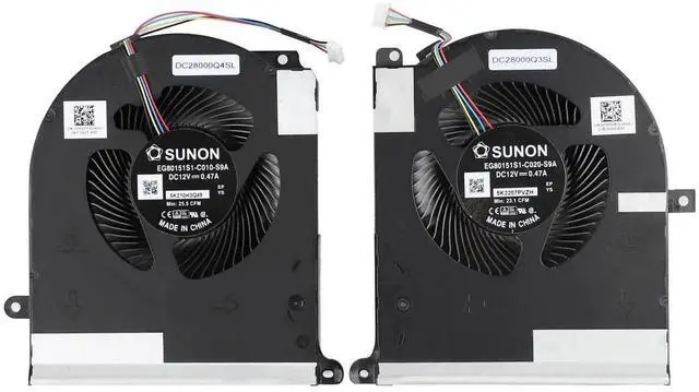 Main image of YAEHUYING CPU+GPU Cooling Fan Replacement for Dell Alienware Area 51m R2 RTX2080 Series EG80151S1-C020-S9A EG80151S1-C010-S9A 0TW5Y8 0TPV77 TW5Y8 TPV77 DC28000Q3SL DC28000Q4SL 12V Fan