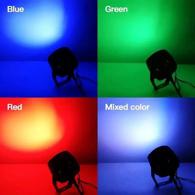 Alt view image 5 of 7 - LED Par Stage Light 30W COB Wash Lights RGB 3in1 with Remote and DMX Control DJ Lights Sound Activated Uplighting for Wedding,Party, Stage Show,Club,Karaoke - 2 Pack