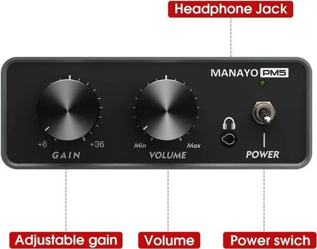 Alt view image 2 of 5 - Phono Preamp, Professional Mini Preamp for Turnt/Vinyl Record Player. Stereo Phonograph preamplifier Designed with RCA Input/Output, Headphone Jack, Audio Receiver