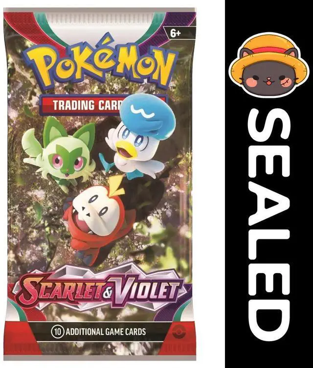 Alt view image 6 of 8 - Pokemon TCG: Scarlet & Violet - Scarlet & Violet Booster Pack - Random Artwork