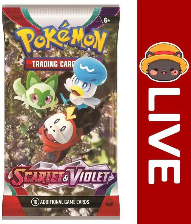 Alt view image 5 of 8 - Pokemon TCG: Scarlet & Violet - Scarlet & Violet Booster Pack - Random Artwork