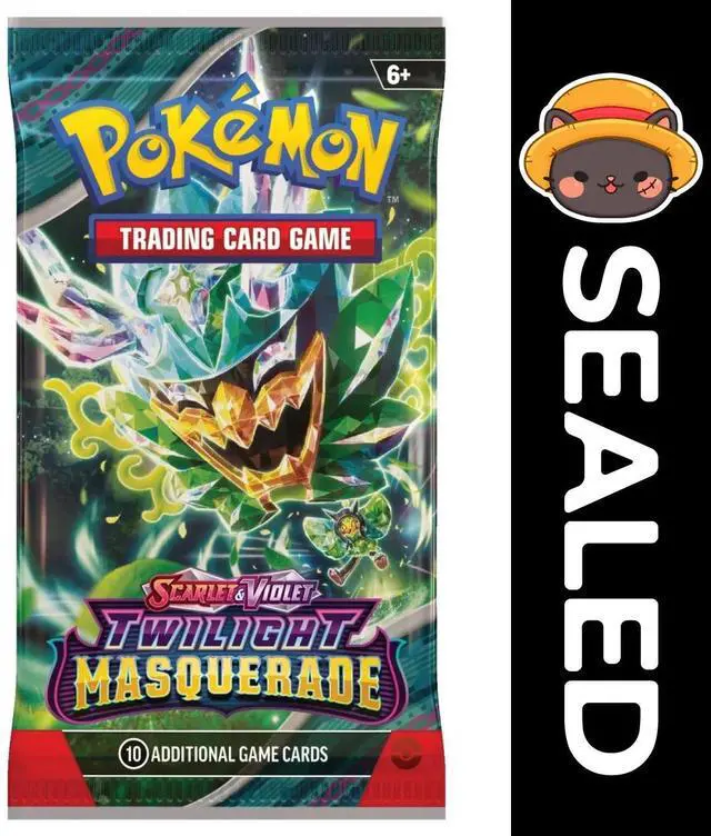 Alt view image 8 of 15 - Pokemon TCG: Scarlet & Violet - Twilight Masquerade Booster Pack - Random Artwork