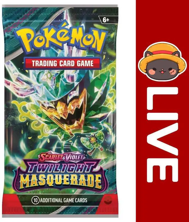 Alt view image 7 of 15 - Pokemon TCG: Scarlet & Violet - Twilight Masquerade Booster Pack - Random Artwork