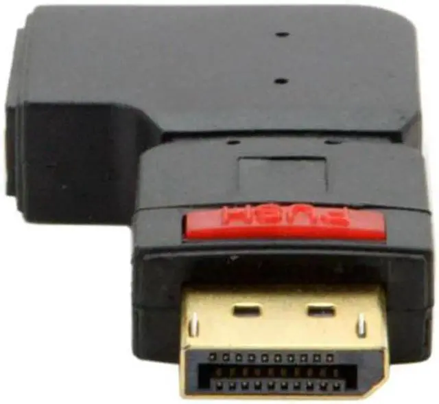 Alt view image 3 of 7 - JVFYI DP-016-RI Right Angled 90 Degree DisplayPort Male to Female Extension Adapter Standard DP 4K