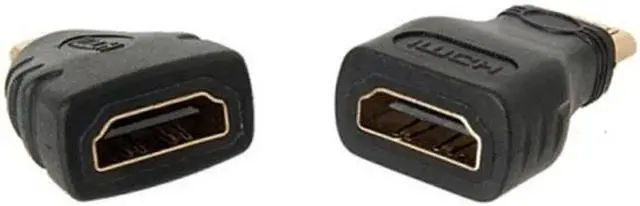 Alt view image 2 of 4 - JVFYI HD-023+038+057 HDMI Source to VGA Female Output Cable with MicroMini HDMI Adapter for Projector Monitor PC Laptop Black