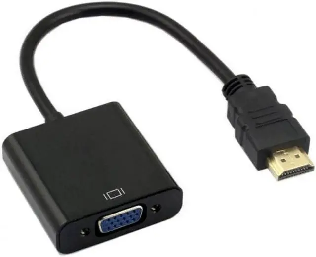 Alt view image 4 of 4 - JVFYI HD-023+038+057 HDMI Source to VGA Female Output Cable with MicroMini HDMI Adapter for Projector Monitor PC Laptop Black