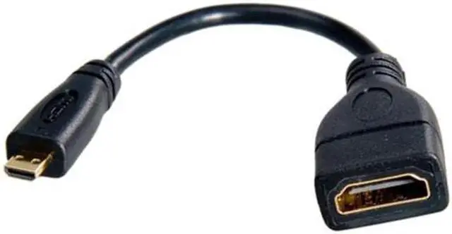 Alt view image 2 of 7 - JVFYI HD-058 Micro HDMI male to HDMI female Adapter short Cable 10cm for XOOM Droid X