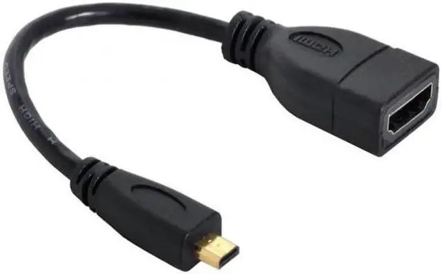 Alt view image 6 of 7 - JVFYI HD-058 Micro HDMI male to HDMI female Adapter short Cable 10cm for XOOM Droid X