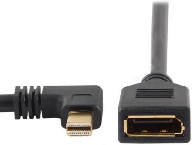 Main image of JVFYI DP-013-RI Right Angled Mini DP DisplayPort 90 Degree to DisplayPort Female Cable for Displays Monitors