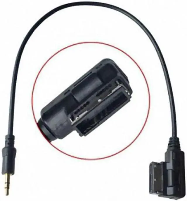 Main image of JVFYI CA-026 Media In AMI MDI to Stereo 3.5mm Audio Aux Adapter Cable For Car VW AUDI 2014 A4 A6 Q5 Q7iPhone5 iPad Mini