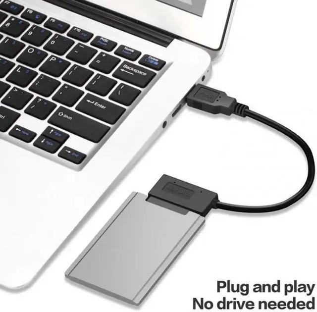 Alt view image 7 of 7 - JVFYI U3-068 USB 3.0 to Micro SATA 7+9 16 Pin 1.8" 90 Degree Angled Hard Disk Driver SSD Adapter Cable 10cm