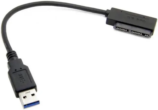 Alt view image 6 of 7 - JVFYI U3-068 USB 3.0 to Micro SATA 7+9 16 Pin 1.8" 90 Degree Angled Hard Disk Driver SSD Adapter Cable 10cm