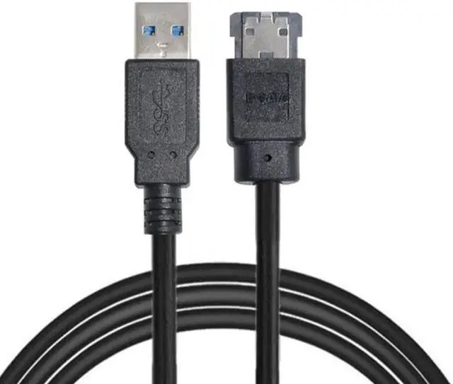 Alt view image 5 of 5 - JVFYI U3-008 USB 3.0 to Power Over eSATA DC5V Adapter USB2.0 to HDD/SSD/ODD eSATAp Converter