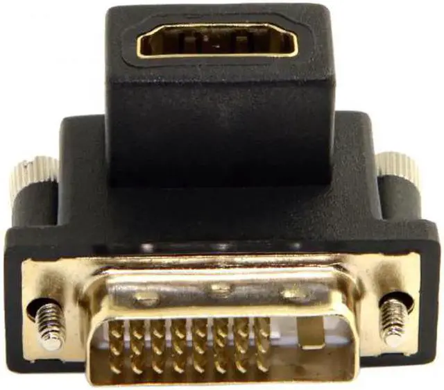 Alt view image 4 of 6 - JVFYI DB-041-DN 90 Degree Down Angled DVI Male to HDMI Female Adapter for ComputerHDTVGraphics Card