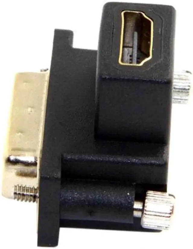 Alt view image 2 of 6 - JVFYI DB-041-DN 90 Degree Down Angled DVI Male to HDMI Female Adapter for ComputerHDTVGraphics Card