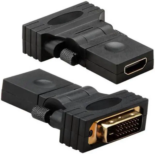 Alt view image 5 of 7 - JVFYI HD-021 1080p DVI male to HDMI Female 360 degree Rotating Swivel Adapter for HDTV Video Card