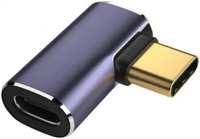 Main image of JVFYI 40Gbps USB4 Type C Male to Female 90 Degree Left Right Angled 100W Power Data 8K Video Adapter for Laptop Phone