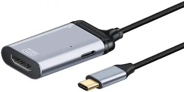 Main image of JVFYI USB-C Type C to HDMI Converter HDTV Adapter 4K 60hz 1080p with Female PD Power Port