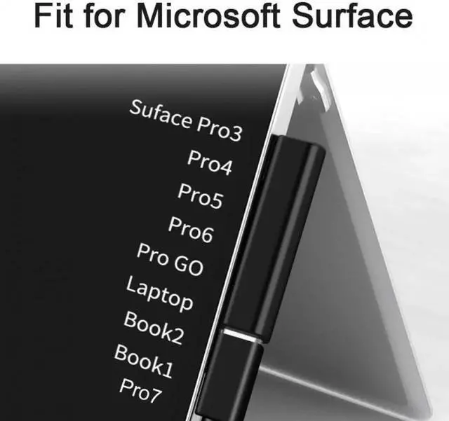 Alt view image 4 of 7 - JVFYI UC-112-SURFA3 DC 15V Type-C USB-C Female to Surface Pro7 Pro6 Pro5 Pro4 Pro X Go Book Charge Adapter