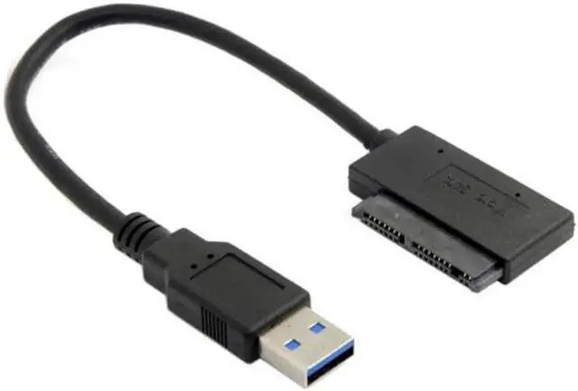 Alt view image 4 of 7 - JVFYI U3-068 USB 3.0 to Micro SATA 7+9 16 Pin 1.8" 90 Degree Angled Hard Disk Driver SSD Adapter Cable 10cm