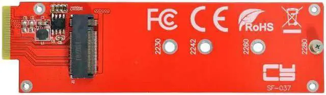 Alt view image 7 of 7 - JVFYI SF-037 NVMe NGFF M-key 4X Host Adapter to Ruler 1U GEN-Z EDSFF Short SSD E1.S Carrier Adapter