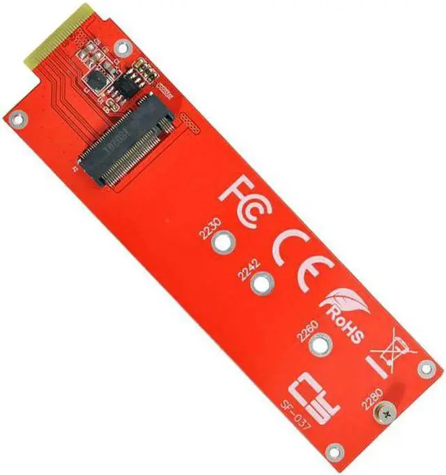 Alt view image 6 of 7 - JVFYI SF-037 NVMe NGFF M-key 4X Host Adapter to Ruler 1U GEN-Z EDSFF Short SSD E1.S Carrier Adapter
