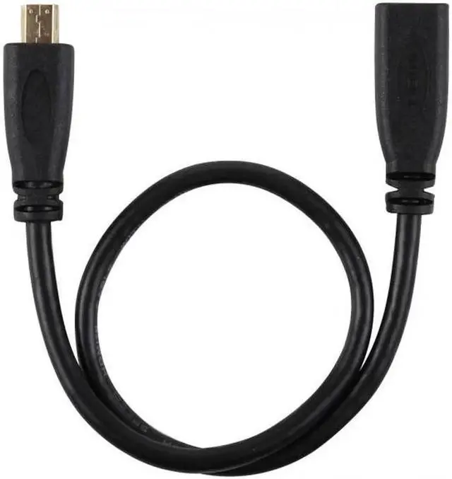 Alt view image 6 of 7 - JVFYI HD-089 HDMI 1.4 D Type Micro HDMI Male to Micro HDMI Female M/F Extension Cable 30cm