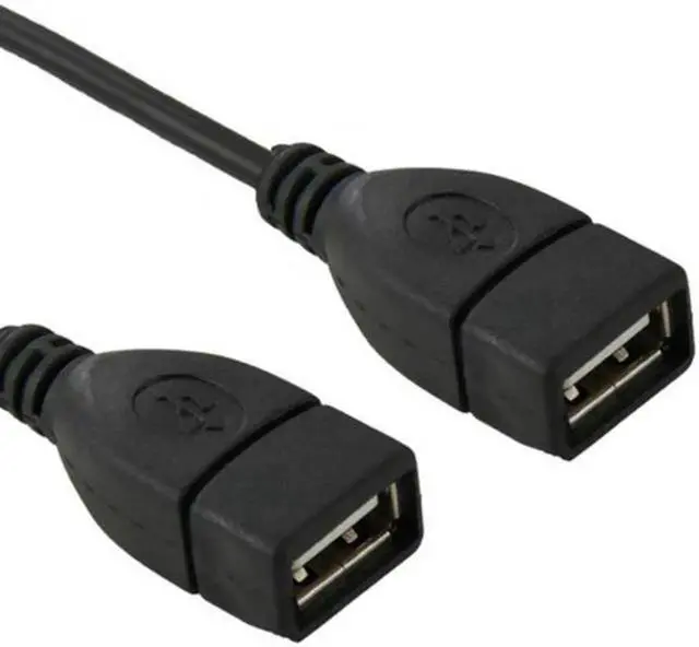 Alt view image 5 of 7 - JVFYI U2-129 USB 9Pin 10Pin Motherboard Female Header to Dual USB 2.0 Female Adapter Cable 50cm