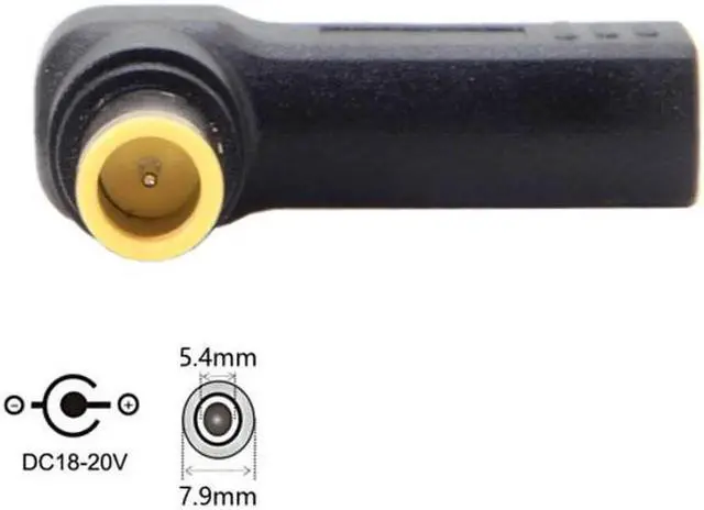 Alt view image 3 of 4 - JVFYI UC-112-7954MM USB 3.1 Type C USB-C to DC 20V 7.9*5.4mm Adapter PD Emulator Trigger 90 Degree Angled