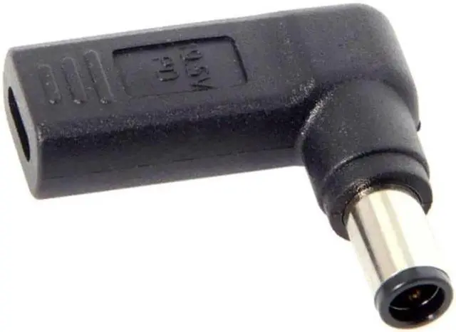 Alt view image 4 of 5 - JVFYI UC-112-7450HP USB 3.1 Type C USB-C to DC 7.4*5.0mm HP Adapter PD Emulator Trigger 90 Degree Angled