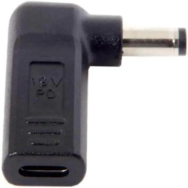 Alt view image 2 of 4 - JVFYI UC-112-5521MM USB 3.1 Type C USB-C to DC 20V 5.5 2.1mm Adapter PD Emulator Trigger 90 Degree Angled