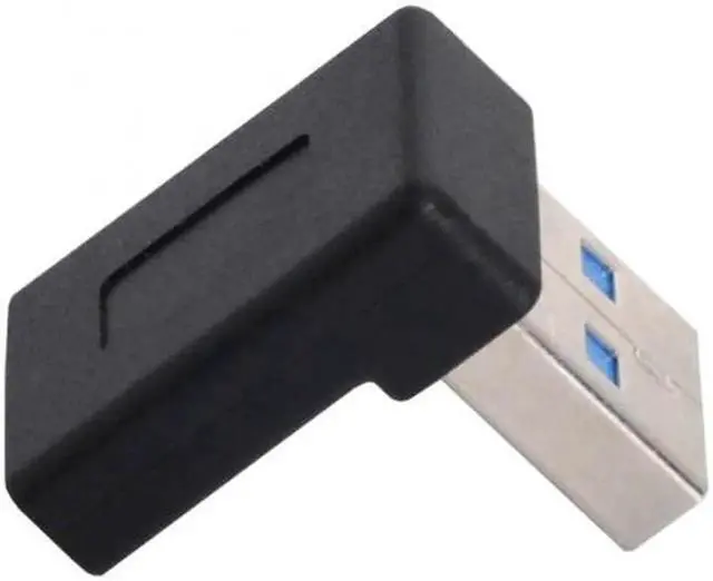 Alt view image 4 of 7 - JVFYI UC-067-UP USB-C Type C Female 90 Degree Up Angled to USB 3.0 A Male Data Adapter for Laptop Desktop