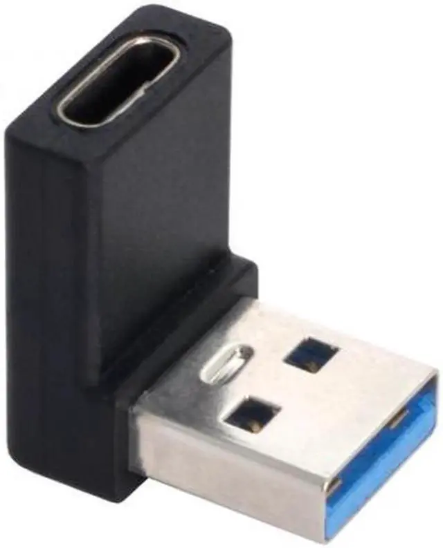 Main image of JVFYI UC-067-UP USB-C Type C Female 90 Degree Up Angled to USB 3.0 A Male Data Adapter for Laptop Desktop