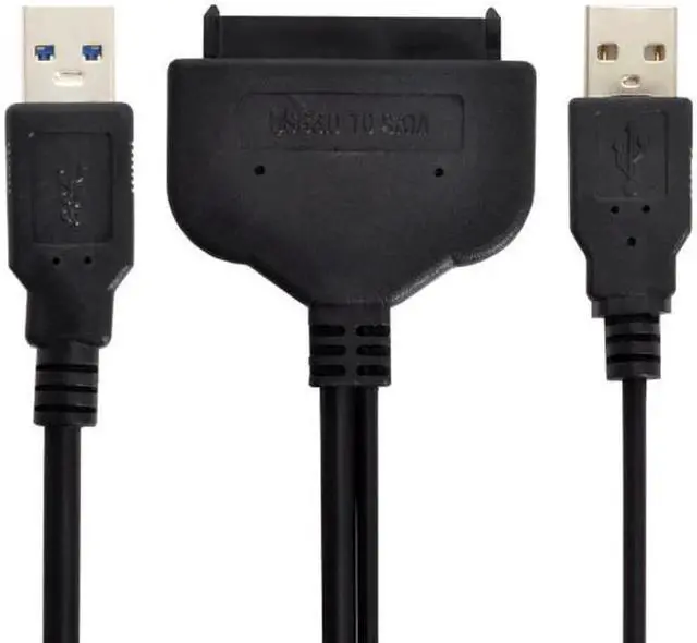 Alt view image 7 of 7 - JVFYI U3-067 USB 3.0 to SATA 22Pin 2.5" Hard disk driver Adapter With extral USB Power cable