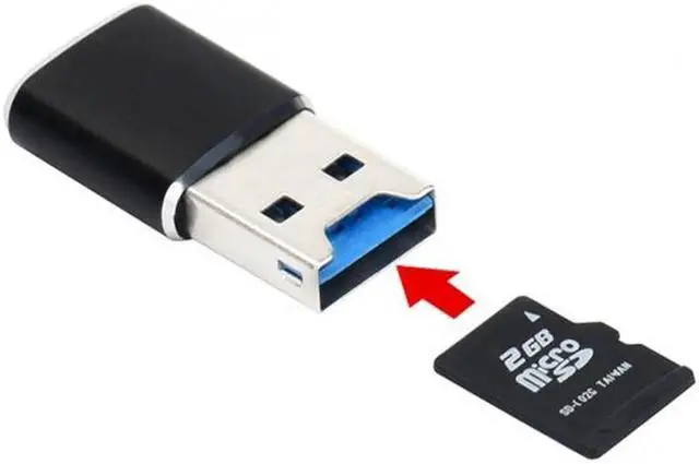 Alt view image 5 of 6 - JVFYI USB 3.0 to Micro SD SDXC TF Card Reader with Micro USB 5pin OTG Adapter for Tablet / Cell Phone