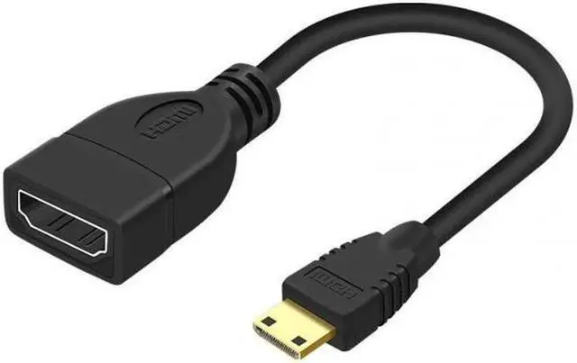 Alt view image 4 of 7 - JVFYI HD-059 Type C MINI HDMI Male to HDMI Female Extension for DV MP4 Camera DC DV