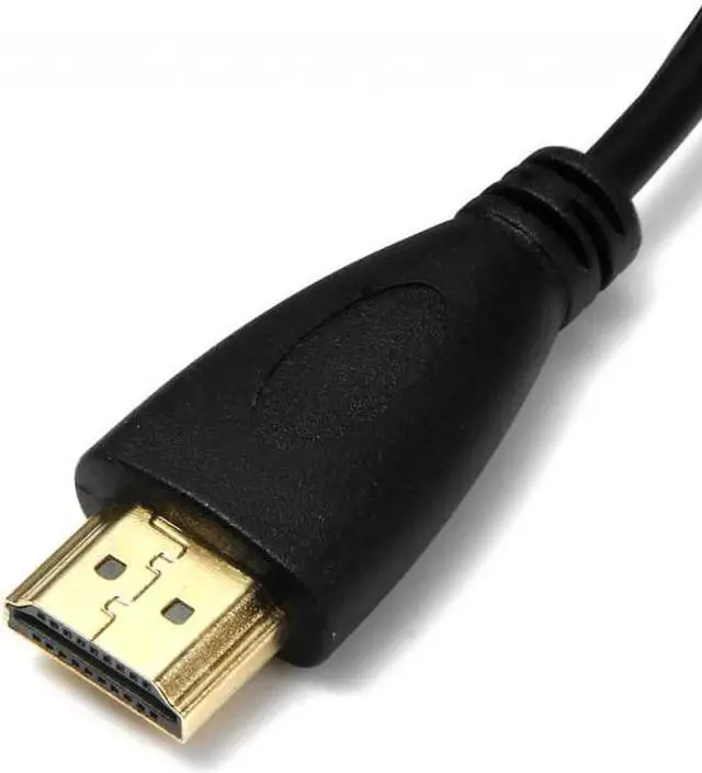Alt view image 7 of 7 - JVFYI HD-066-RI Right Angled 90 Degree Micro HDMI to HDMI Male HDTV Cable for Cell PhoneTabletCamera
