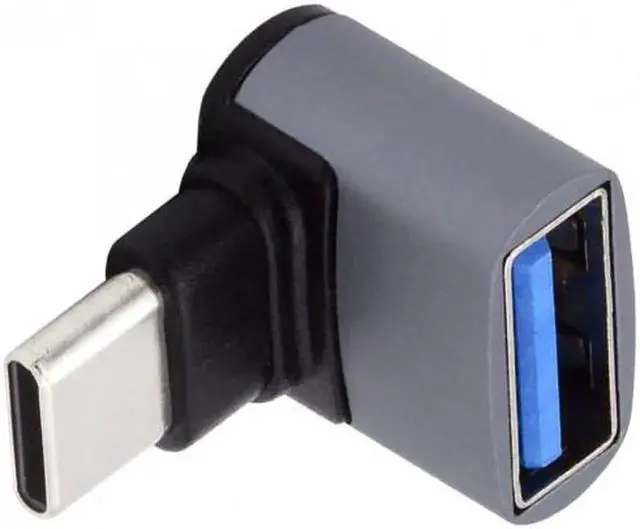 Alt view image 2 of 7 - JVFYI UC-035-UP Up Down Angled USB-C Type-C to USB 3.0 Female OTG Adapter 90 Degree for Laptop Tablet Phone