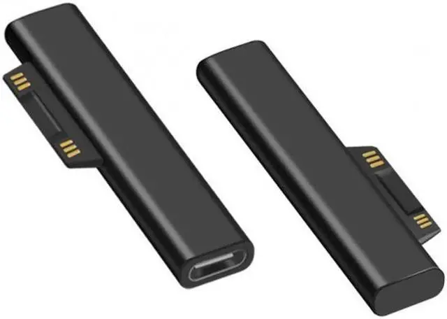 Alt view image 2 of 5 - JVFYI DC 15V Type-C USB-C Female to Surface Pro7 Pro6 Pro5 Pro4 Pro X Go Book Charge Adapter