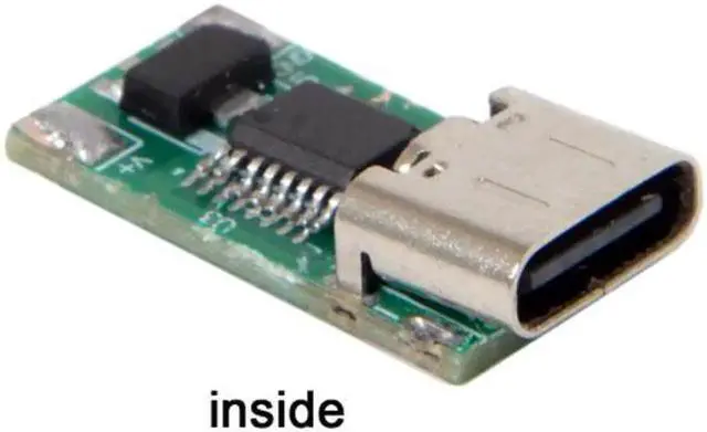 Alt view image 3 of 6 - JVFYI UC-112-3513MM USB 3.1 Type C USB-C to DC 19V 3.5*1.3mm 1.35mm Adapter PD Emulator Trigger for View Sonic M1+