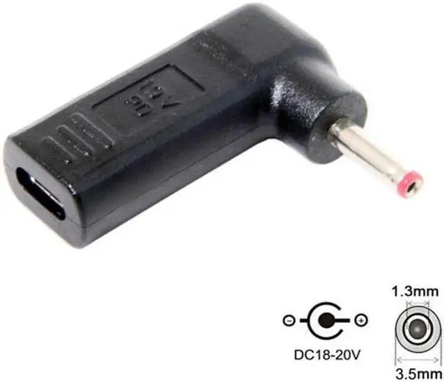 Main image of JVFYI UC-112-3513MM USB 3.1 Type C USB-C to DC 19V 3.5*1.3mm 1.35mm Adapter PD Emulator Trigger for View Sonic M1+