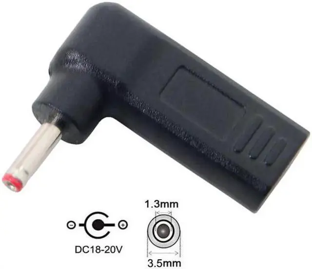 Alt view image 6 of 6 - JVFYI UC-112-3513MM USB 3.1 Type C USB-C to DC 19V 3.5*1.3mm 1.35mm Adapter PD Emulator Trigger for View Sonic M1+