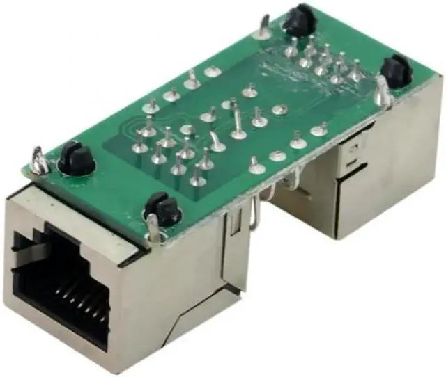 Alt view image 6 of 7 - JVFYI UT-013-5PCS 5pcs/lot Lightning Protection RJ45 UTP STP CAT6 CAT5e Female to Female Network Lan Adapter Extender