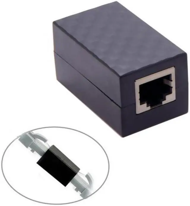 Alt view image 4 of 7 - JVFYI UT-013-5PCS 5pcs/lot Lightning Protection RJ45 UTP STP CAT6 CAT5e Female to Female Network Lan Adapter Extender