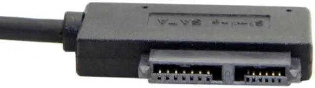 Alt view image 3 of 5 - JVFYI U3-064 USB 3.0 to 7+6 13pin Slimline Sata Adapter Cable for Laptop Cd DVD Rom Optical Drive