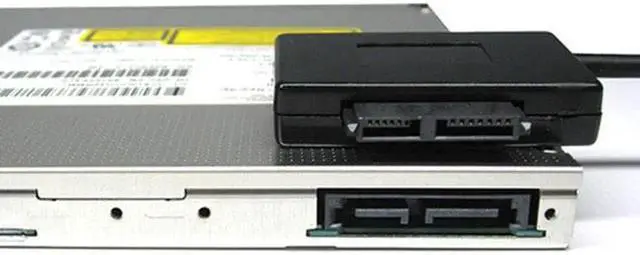 Alt view image 5 of 5 - JVFYI U3-064 USB 3.0 to 7+6 13pin Slimline Sata Adapter Cable for Laptop Cd DVD Rom Optical Drive